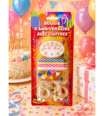 Bougie avec chiffre