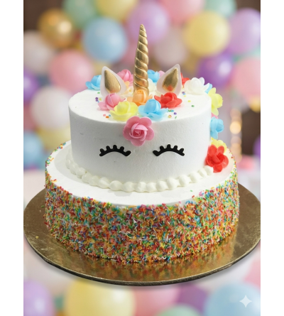 Gâteau licorne 2 étages