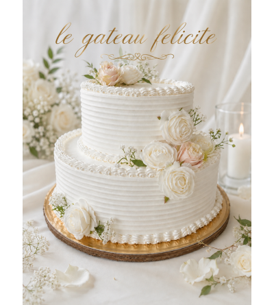 Gâteau 2 étages avec des...