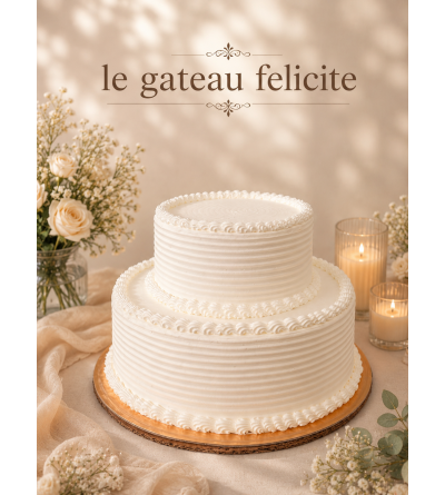 Gâteau 2 étages forme rond