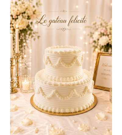 Gâteau 2 étages avec...