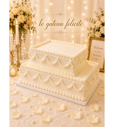 Gâteau 2 étages forme...