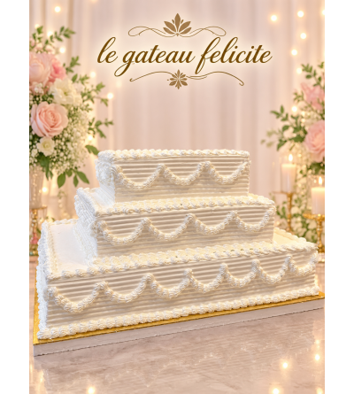 Gâteau 4 étages forme...